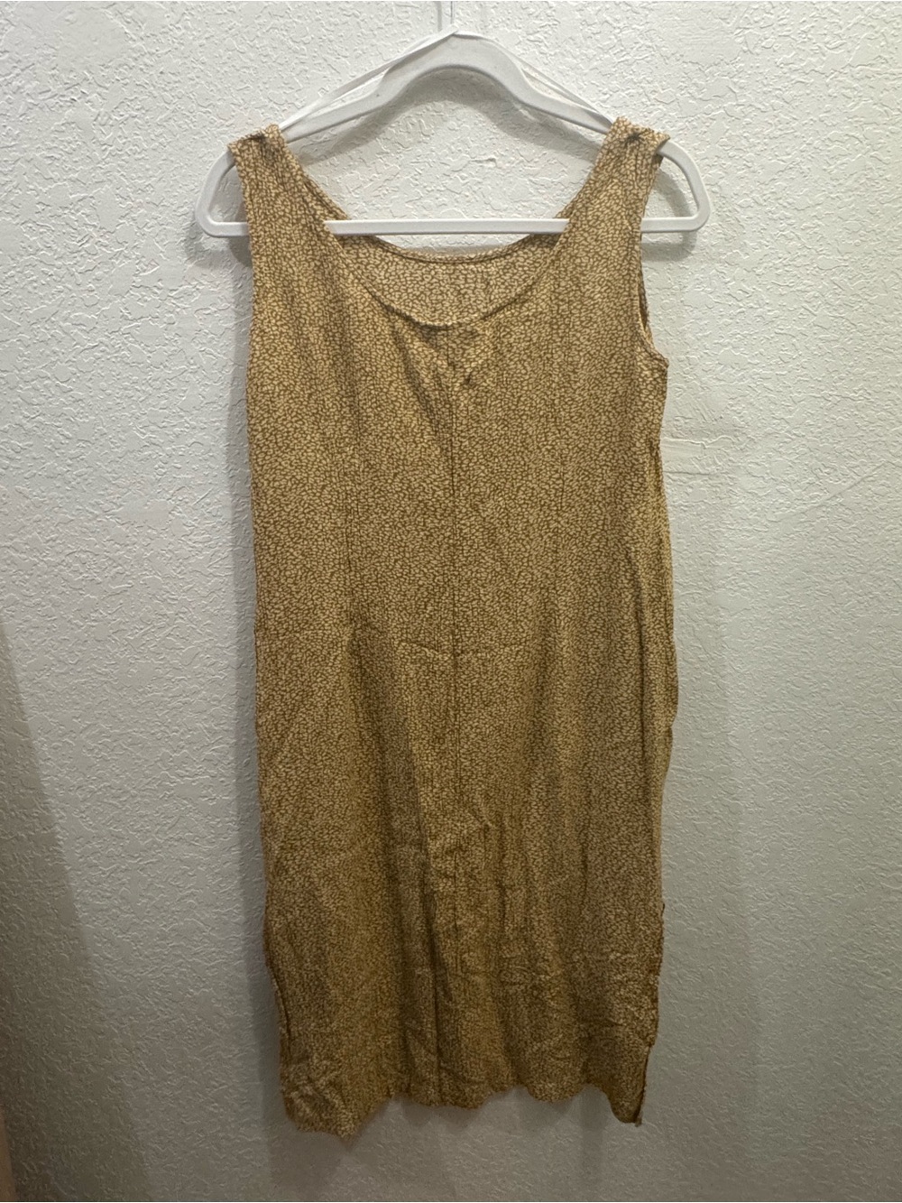Vintage Karin Steven’s 90s mom  Mustard Floral Y2K Slip Dress